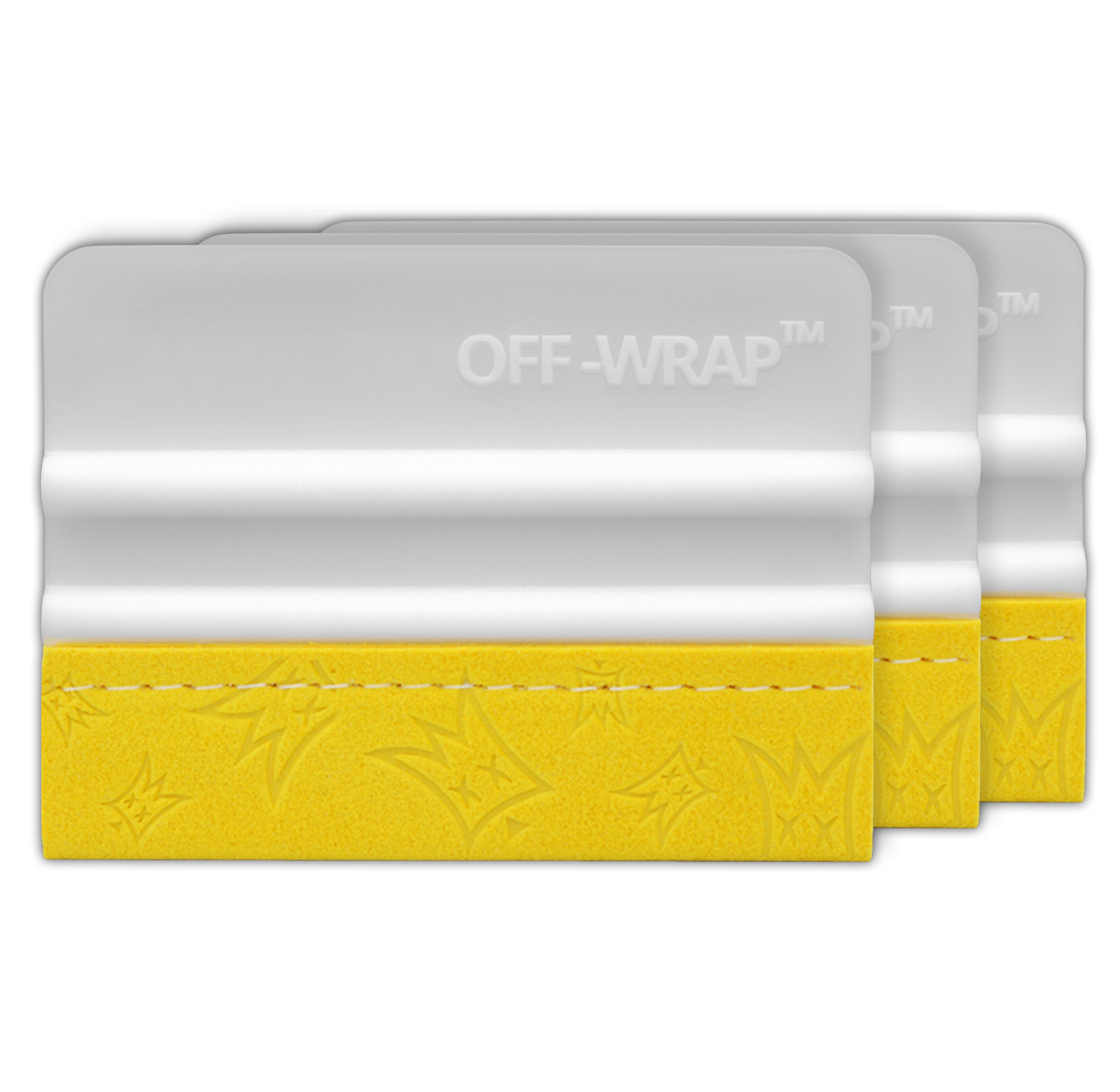 Off-Wrap Firm Squeegees - Wet/Dry Vinyl Wrap Squeegee 3-Pack